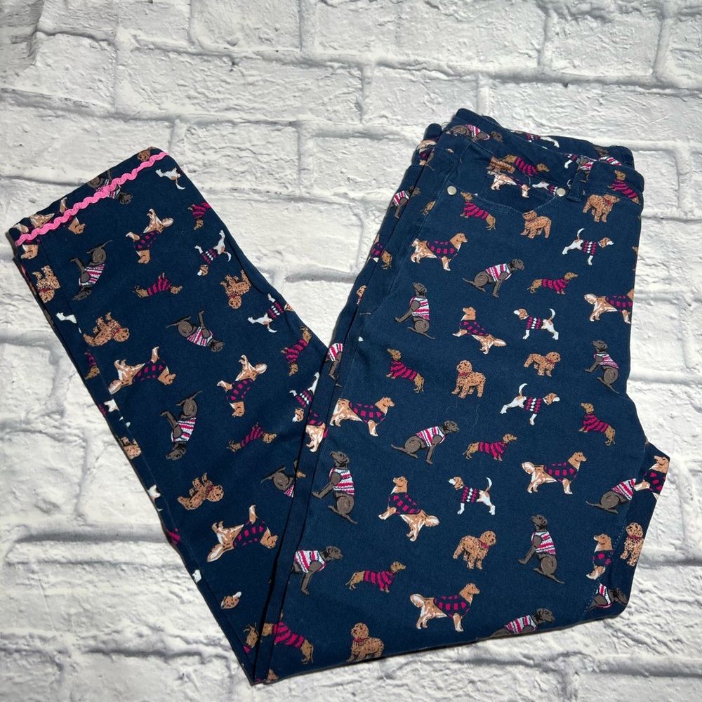 Simply Southern Navy Dog Print Pants